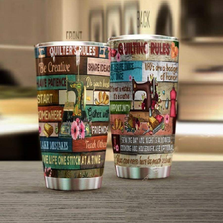 QUILTER’S RULES TUMBLER