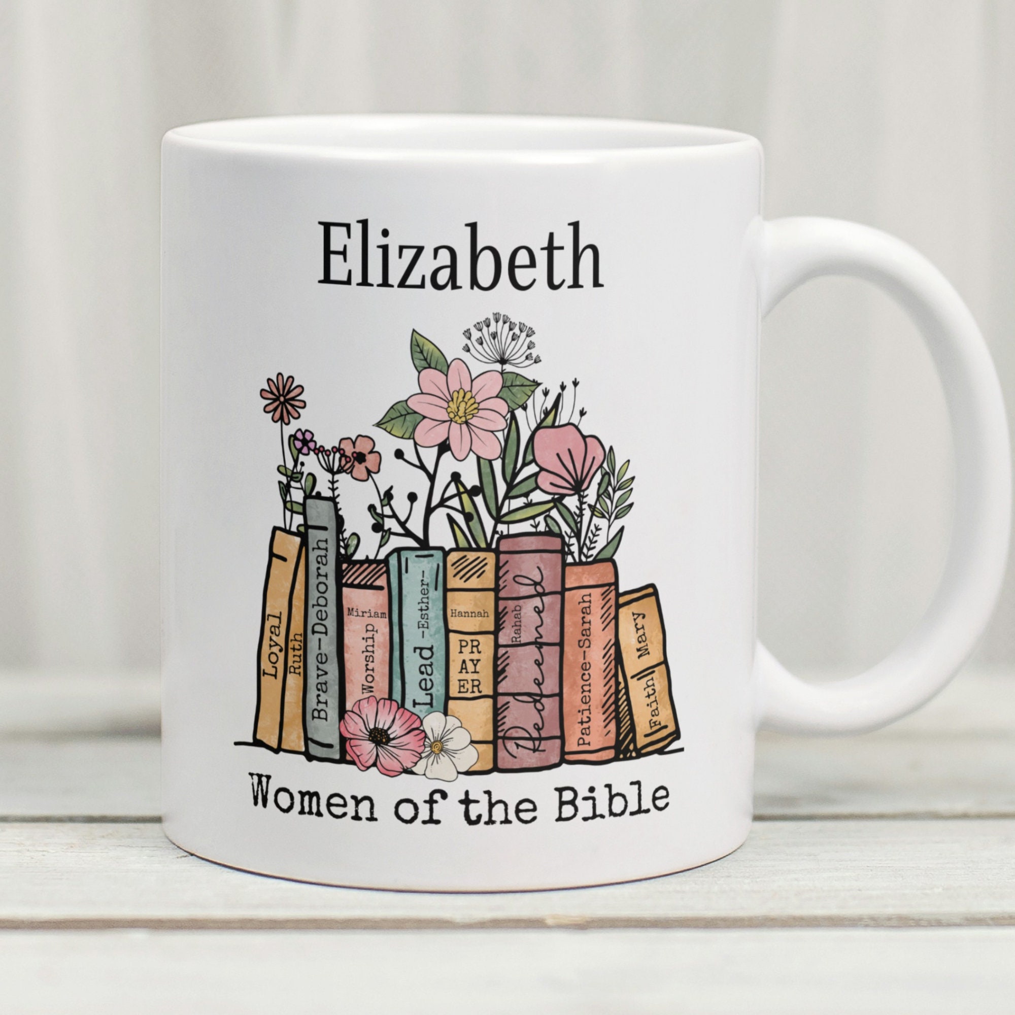 Personalised Women Of The Bible Mug, Custom Bible Mug, Bible Mug, Christian Mug, Religious Gift