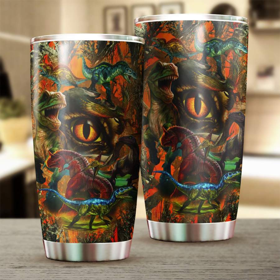 Love Dinosaur Stainless Steel Tumbler