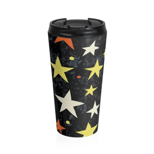 Stainless Steel Travel Mug, Halloween Holiday Travel Mug, All Over Print Steel Mug, 15 Ounce Tumbler, 15Oz Coffee Tea Drinkware Mug