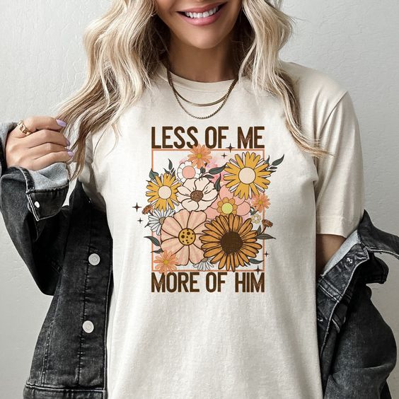 Less Of Me More Of Jesus Boho Christian Shirt