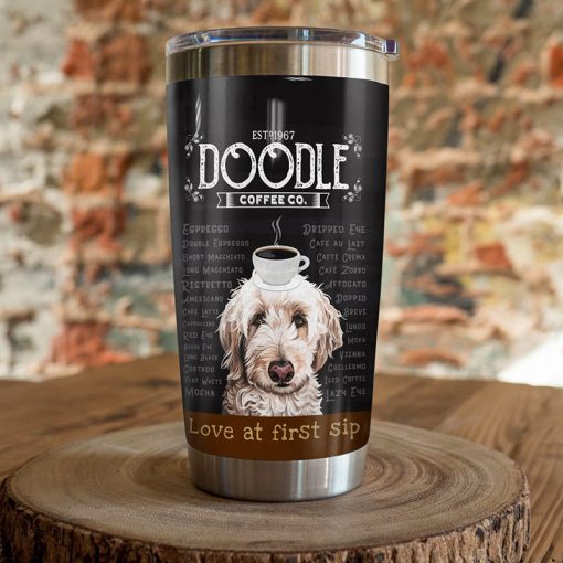 Goldendoodle Dog Coffee Company Steel Tumbler, Father’S Day Gifts, Good Fathers Day Gifts, Gift For Brother, Gifts For Mom, Birthday Gift Ideas