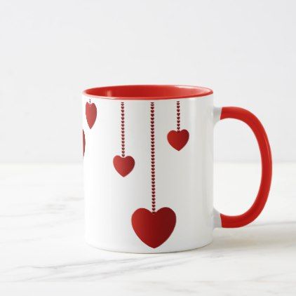 Valentine’s Day Mug with hearts