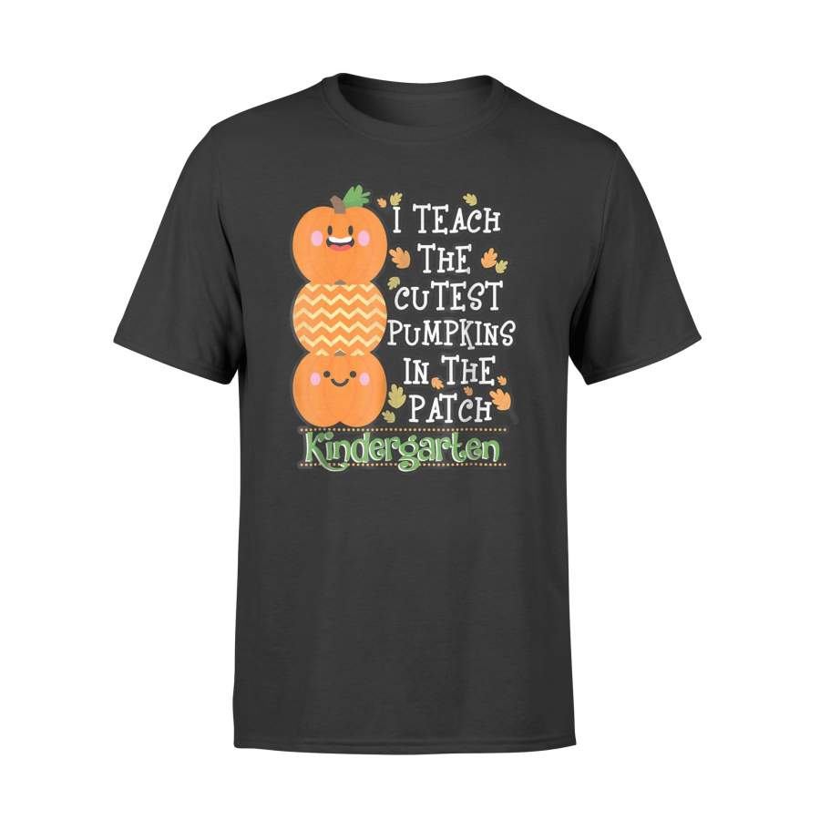 Teacher Teach Pumpkins Kindergarten Tshirt – Halloween Tshirt – Standard T-shirt