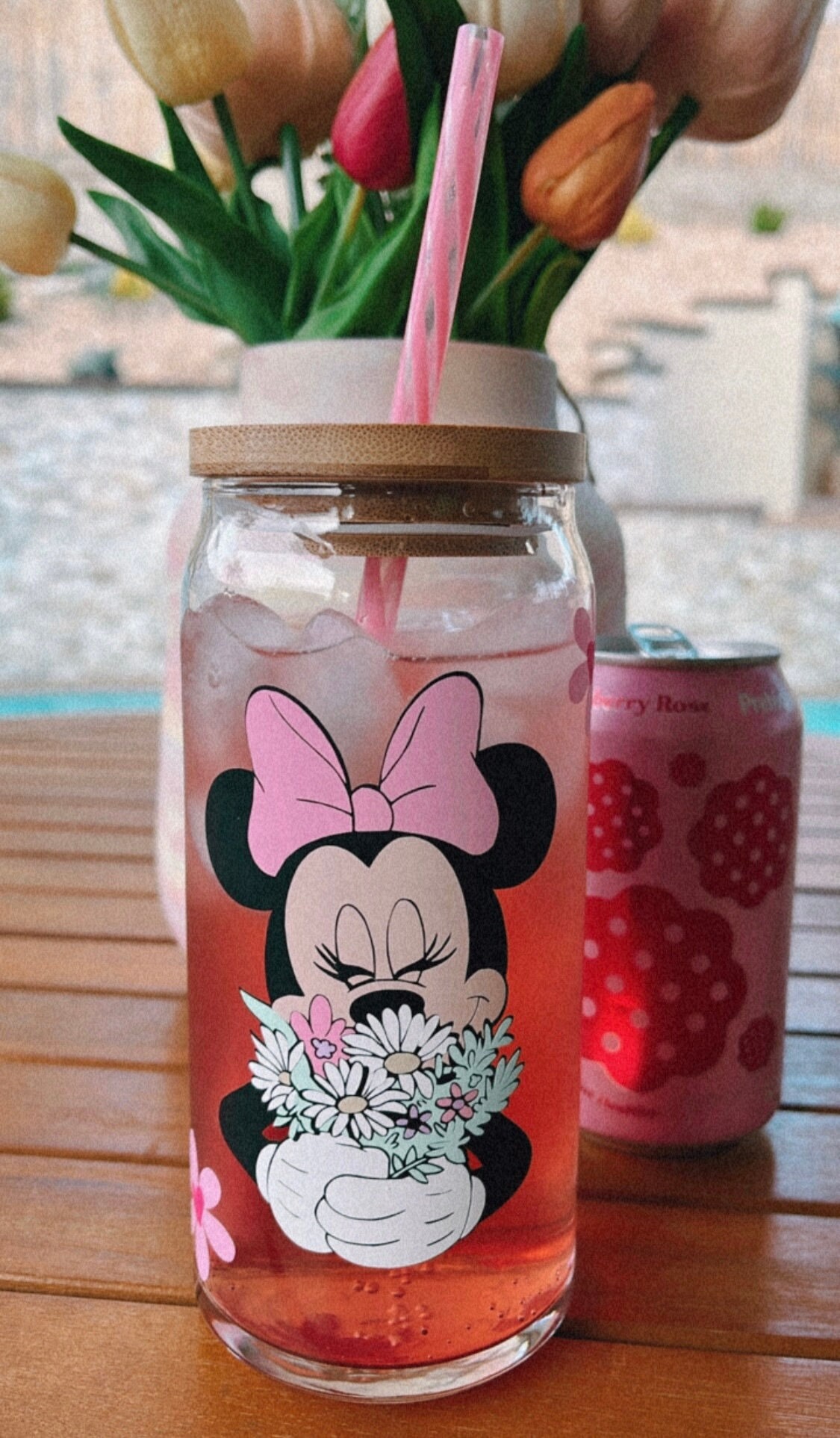 Minnie Glass| Mothers Day Glass| Iced Coffee glass