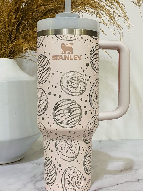 Donuts Engraved Stanley Adventure Quencher Tumbler