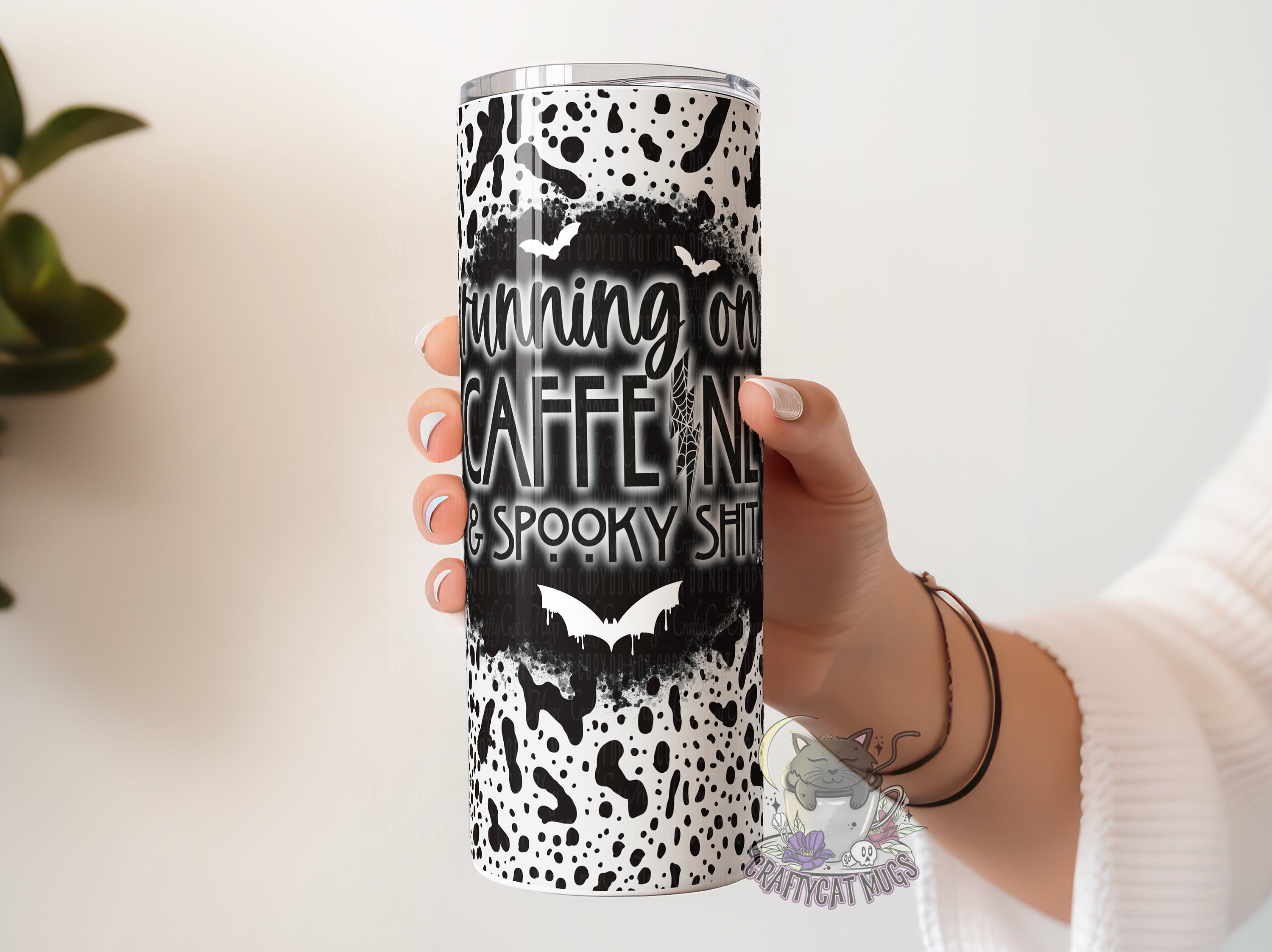 Running on Caffeine and Spooky Sh*t | Spooky Tumbler | Halloween Tumbler