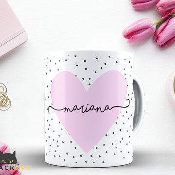 Caneca Inicial Nome Personalizado Mug