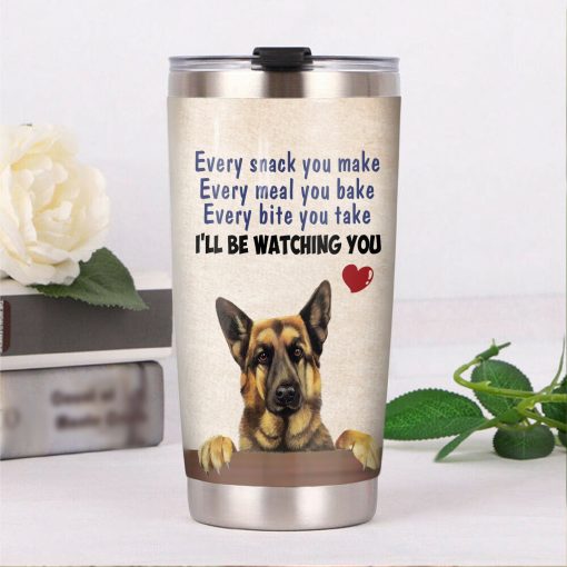 German Shepherd Dog Steel Tumbler, Gift For Best Friend, Good Mother Day Gifts, Gifts For New Moms, Gifts For Grandma, Gift For Boyfriend