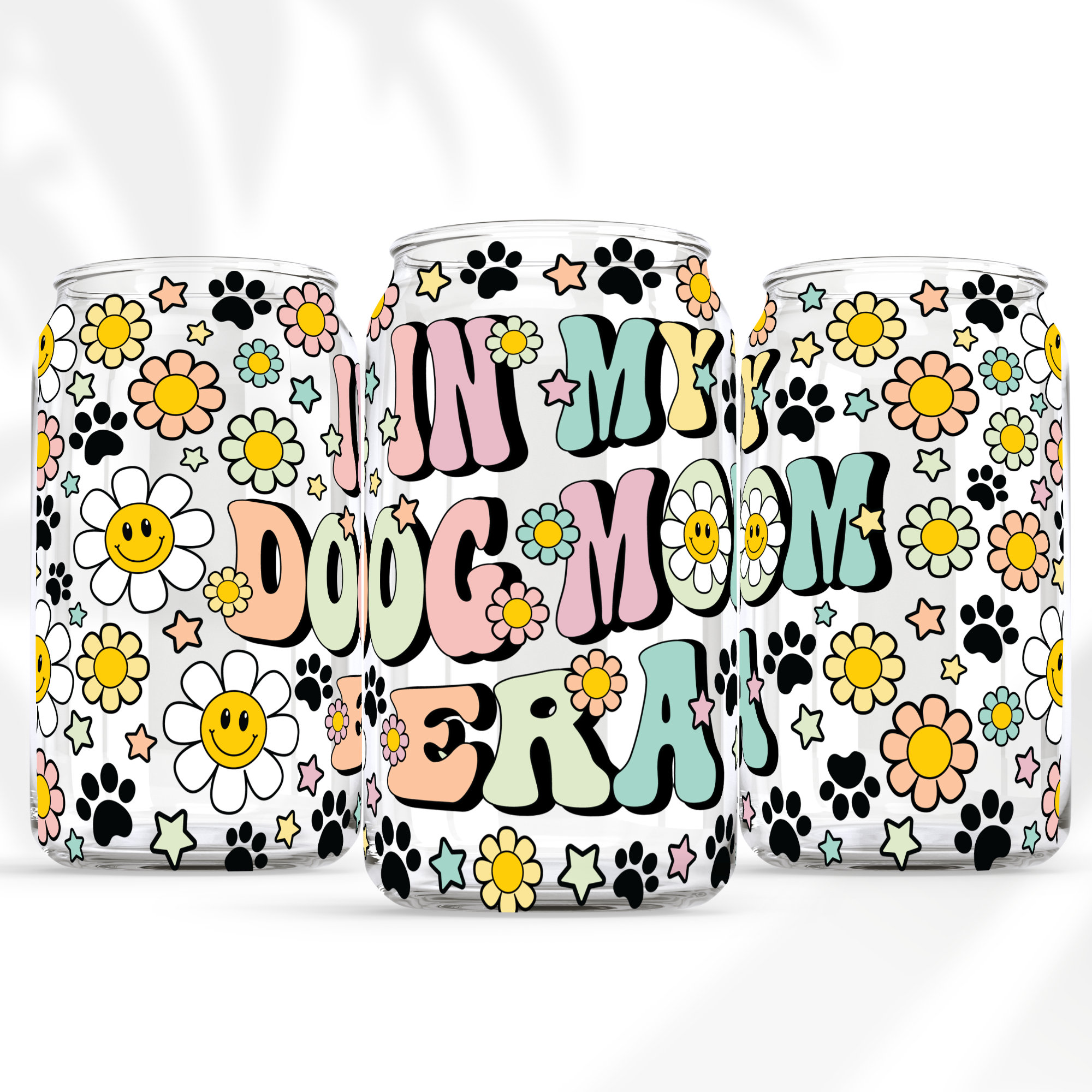 16 oz Libbey Beer Glass Can In my Dog Mom Era | Cat Mom Era Gift For Dog Cat Mom Dog Lover Mama|gift for mothers day Pen wrap PNG file