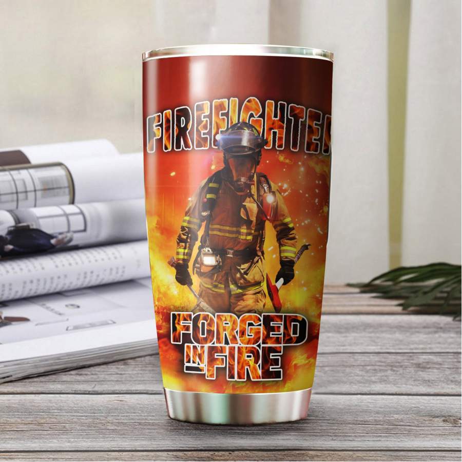 Firefighter – Forged In Fire Stainless Steel Tumbler