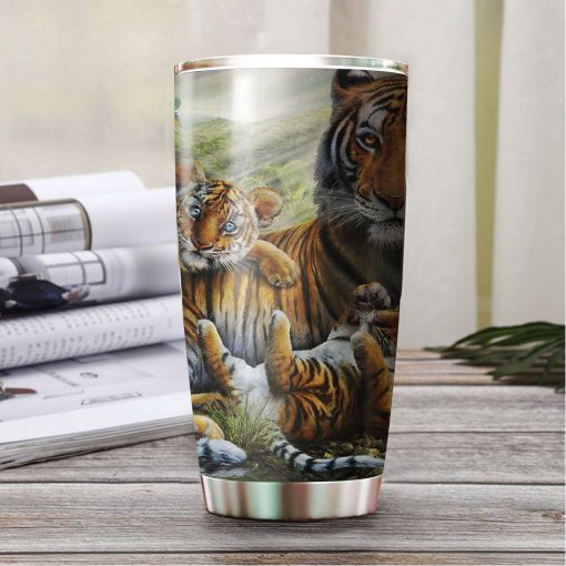 Beautiful Tiger Stainless Steel Tumbler, Father’S Day Gifts, Card Ideas For Mother’S Day, Gifts For Grandma, Gift For Brother, Mom Christmas Gifts