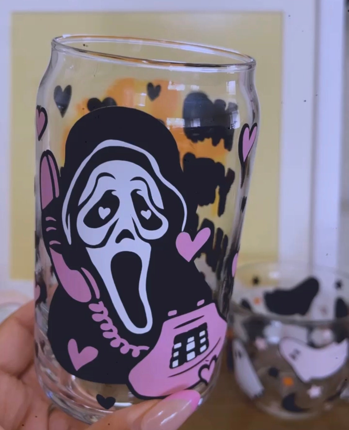 No you hang up| Ghostface| Spooky Glass