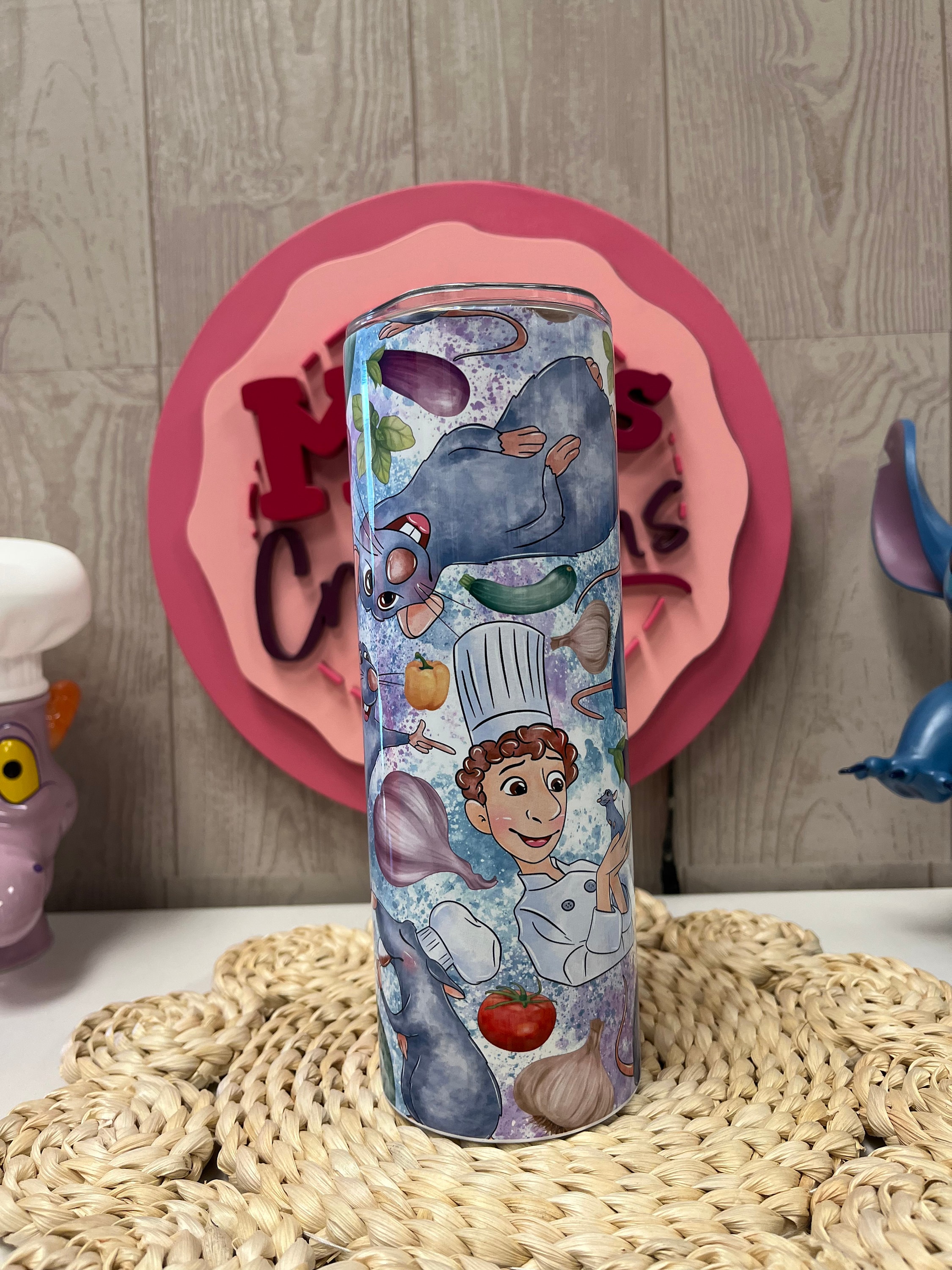 Ratatouille custom tumbler, Ratatouille tumbler, Disney ratatouille tumbler