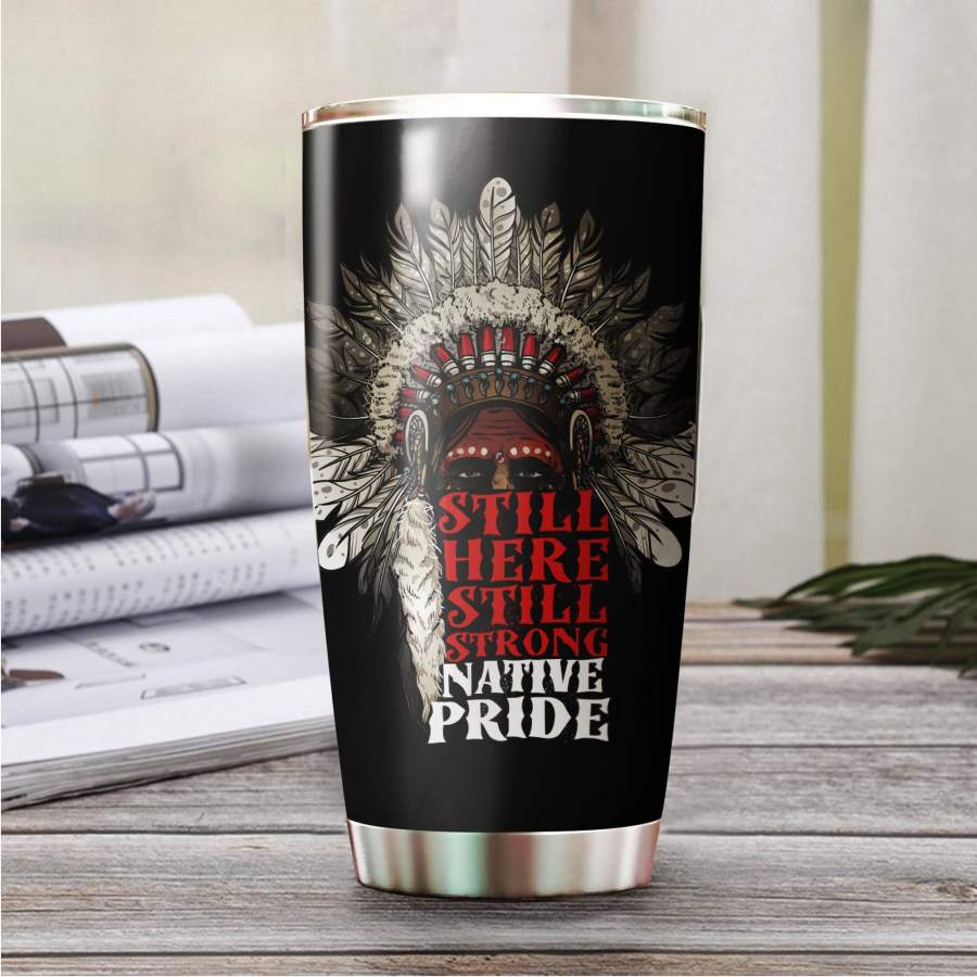 Native American Stainless Steel Tumbler