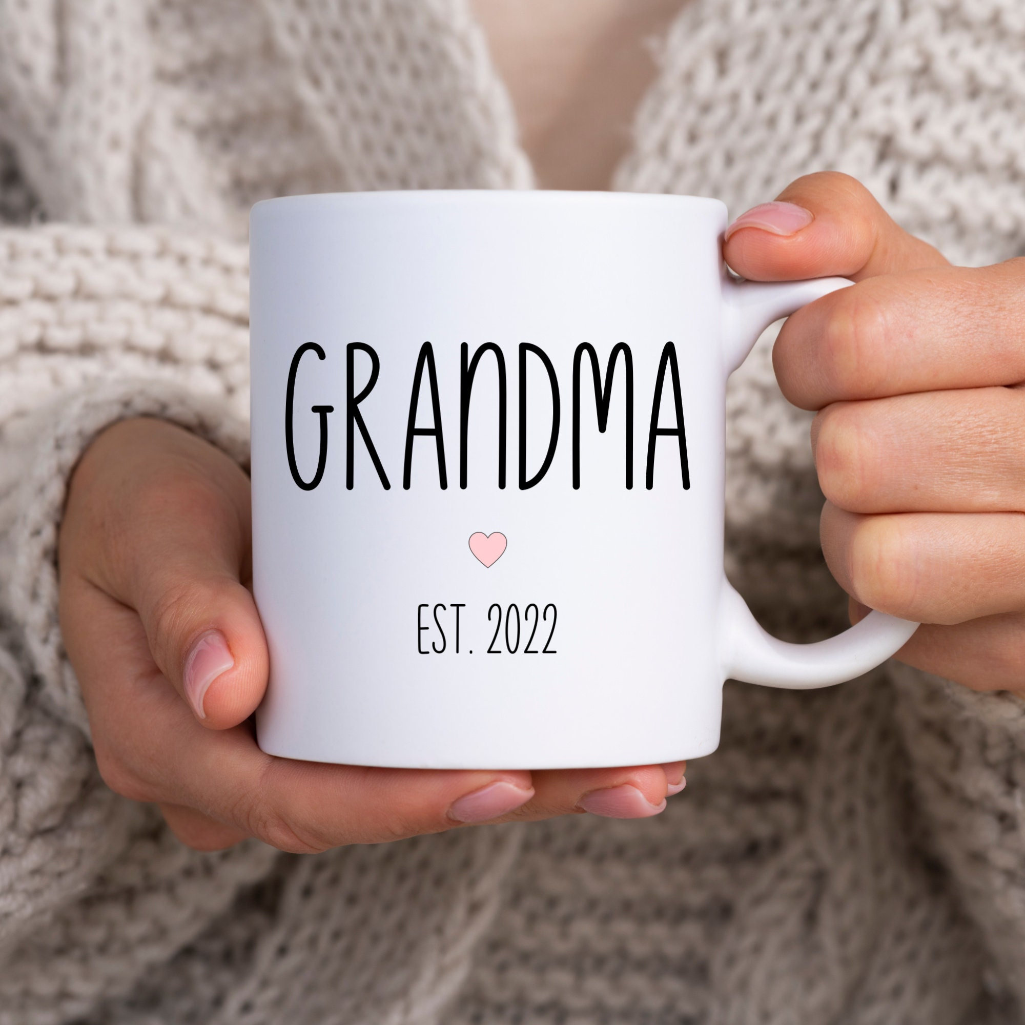 Grandma Established Personalized Coffee Mug, First Time Grandma Gift, Pregnancy Announcement, Future Grandma Gift, Grandparent Day Gifts