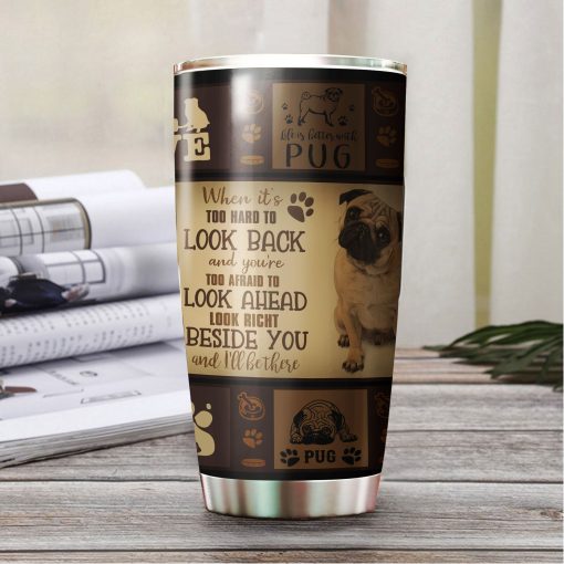 All You Need Is Love And A Pug Stainless Steel Tumbler, Gift For Wife, Birthday Gifts For Dad, Gift Ideas For Wife, Gifts For New Moms