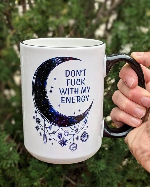 Witchy Gifts, Gift for Her, Travel Mug, Don’t Fu*k With My Energy Moon Mug, Witch Mug