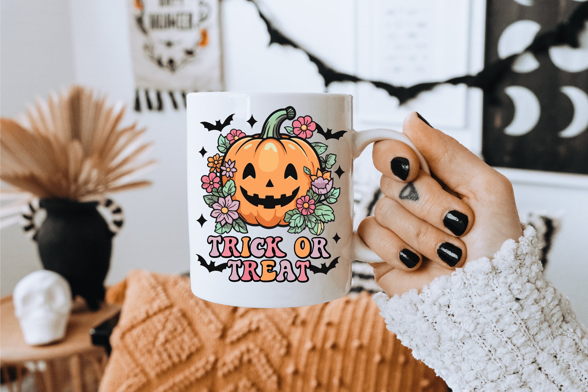 Halloween Mug | Spooky Skeleton Mug | Hallowen Fall Mug | Spooky Season Mug | Halloween Gift | Fall Coffee Mug | Skeleton Coffee