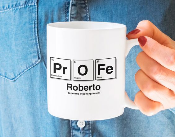 Taza personalizada “Tabla Periódica: Profe” Mug