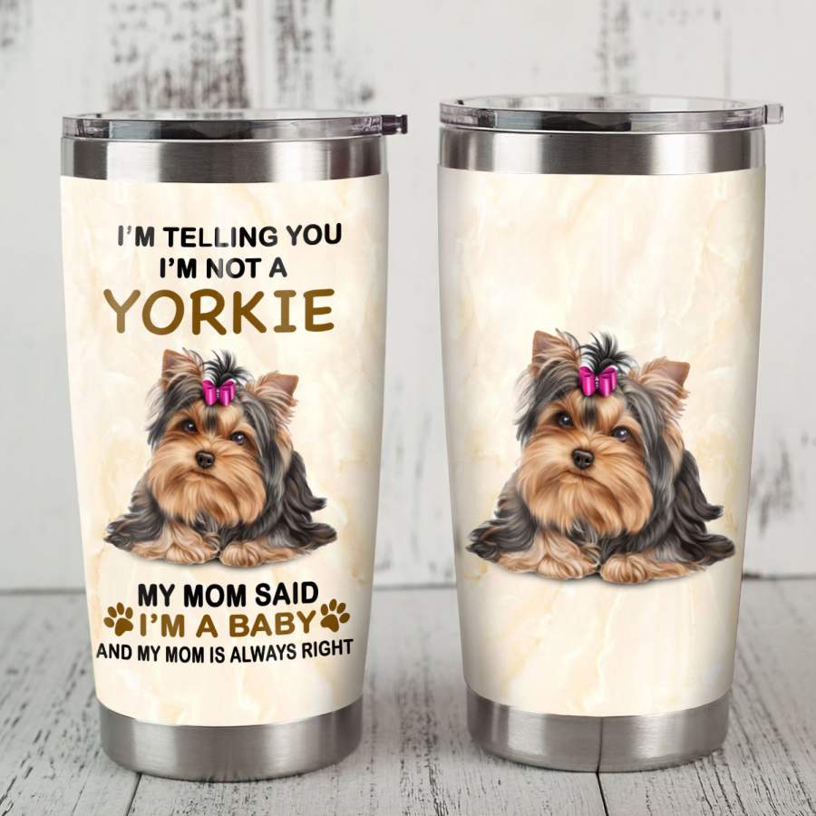 Yorkshire Terrier Dog Steel Tumbler MR1101 68O49