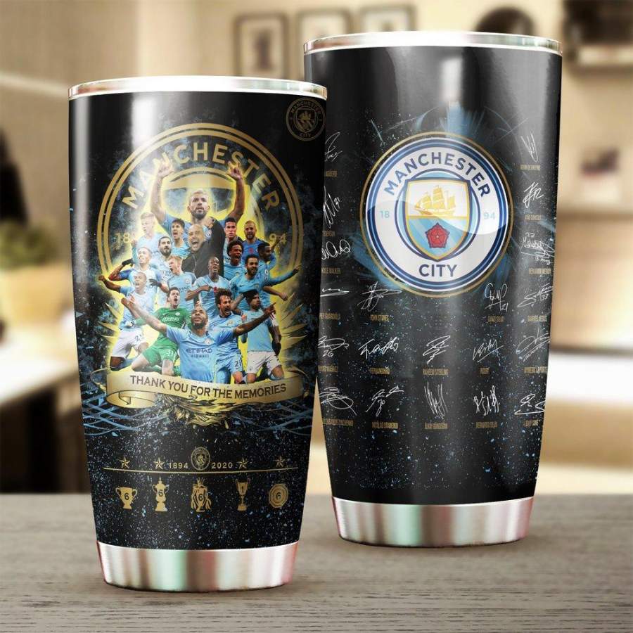 [Stainless Steel Tumbler] ENG107 Manchester City FC Stainless Steel Tumbler MCFC Stainless Steel Mug Father’s Day gifts, Mother’s Day gift