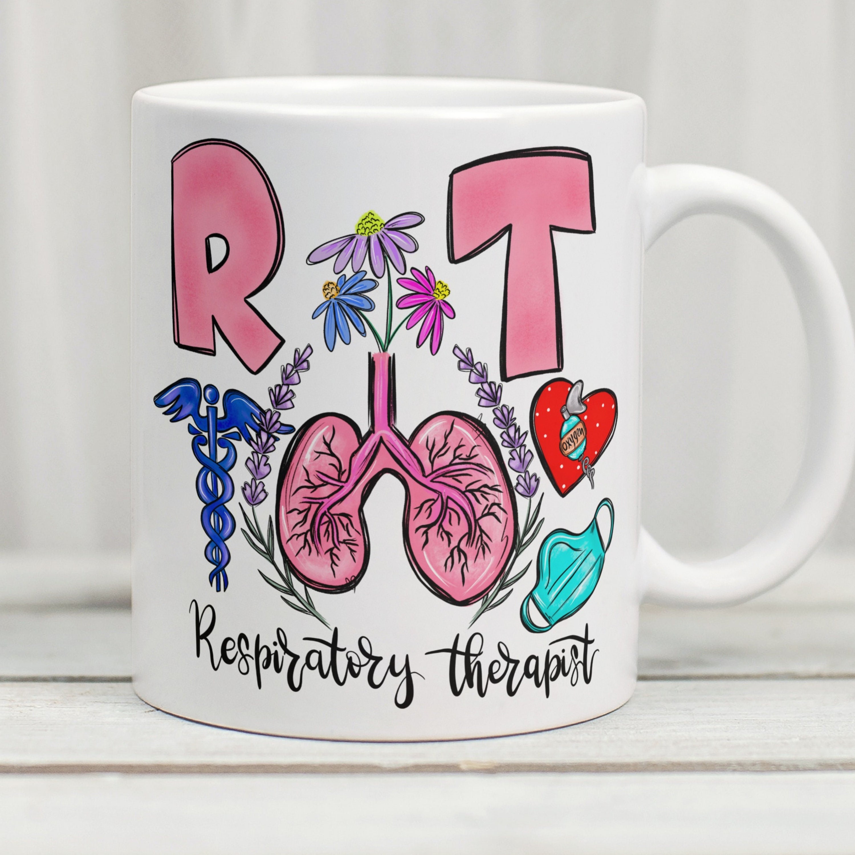 Respiratory Therapist Mug, Respiratory Therapy Mug, Respiratory Therapist Gift, RT Mug, Gift For RT Student, Pulmonologist Mug, Pulmonology