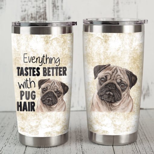 Pug Dog Steel Tumbler, Gifts For Grandma, Dads Fathers Day Gifts, Gifts For Dad, Gift For Friend, Birthday Gift, New Dad Gifts, Gift Ideas For Wife