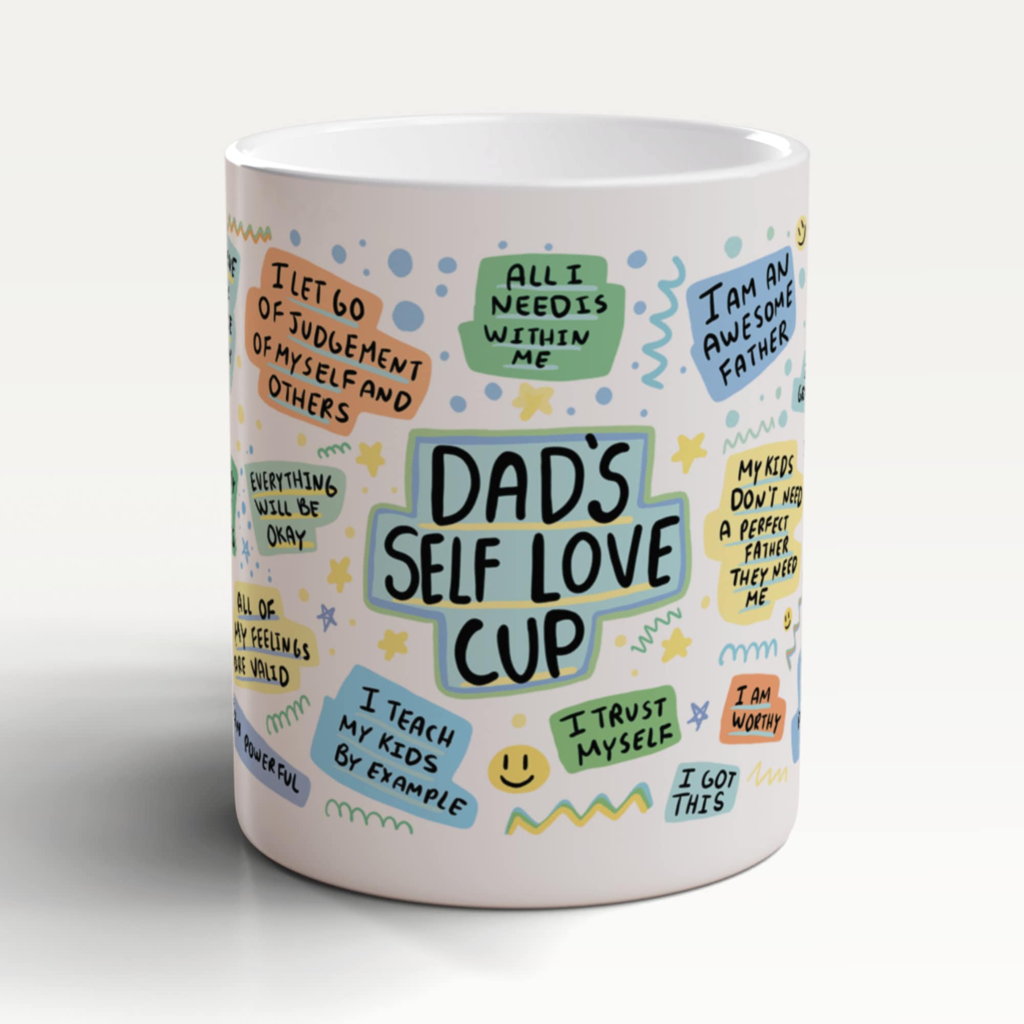 Dads Self Love Cup, Dad Coffee Mug, Affirmations Mug, Gift For Dad, Fathers Day Mug, Dad Birthday Gift, Positive Affirmations Mug