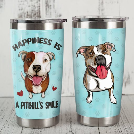 Pitbull Dog Steel Tumbler, Gift For Friend, Gifts For Sister In Law, Gift For Sister, Gifts For New Moms, Gift For Girlfriend, Gift For Wife