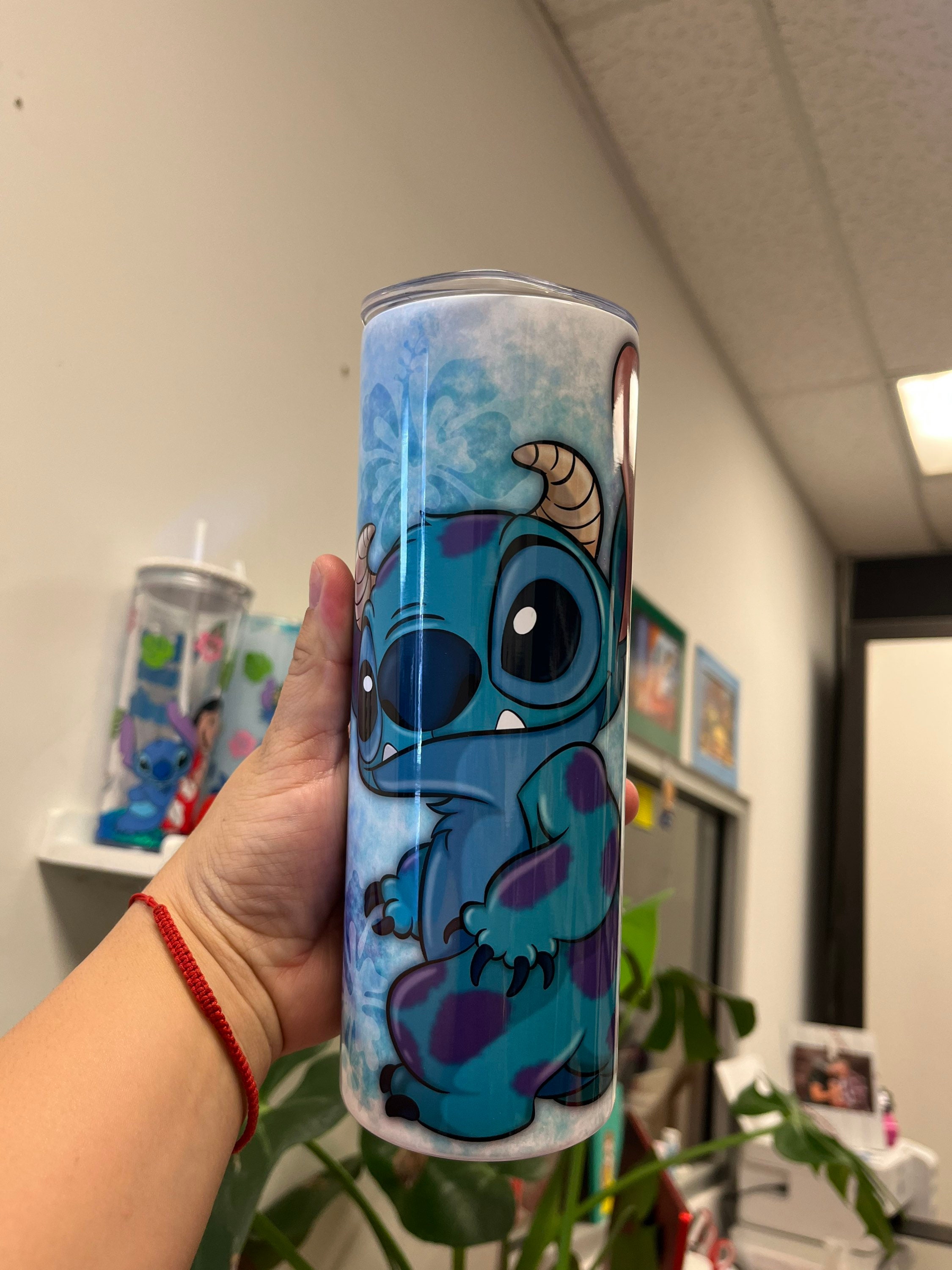 Stitch and Sully custom tumbler, Stitch Sully tumbler, Stitch custom tumbler