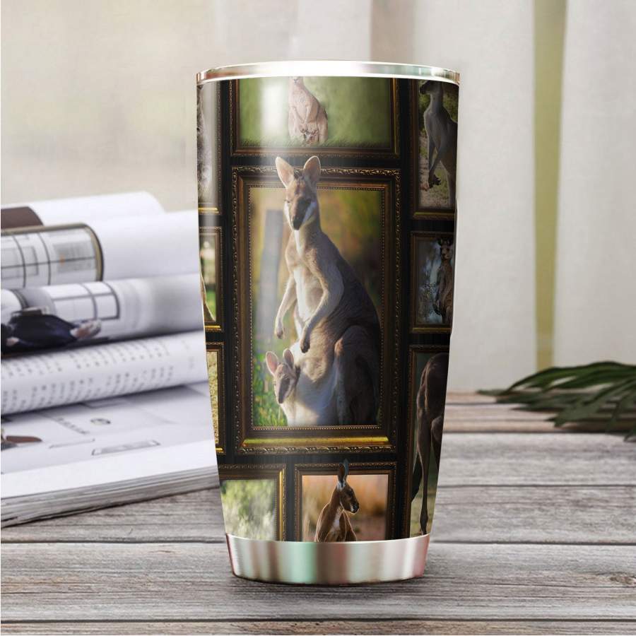 Love Kangaroo Stainless Steel Tumbler