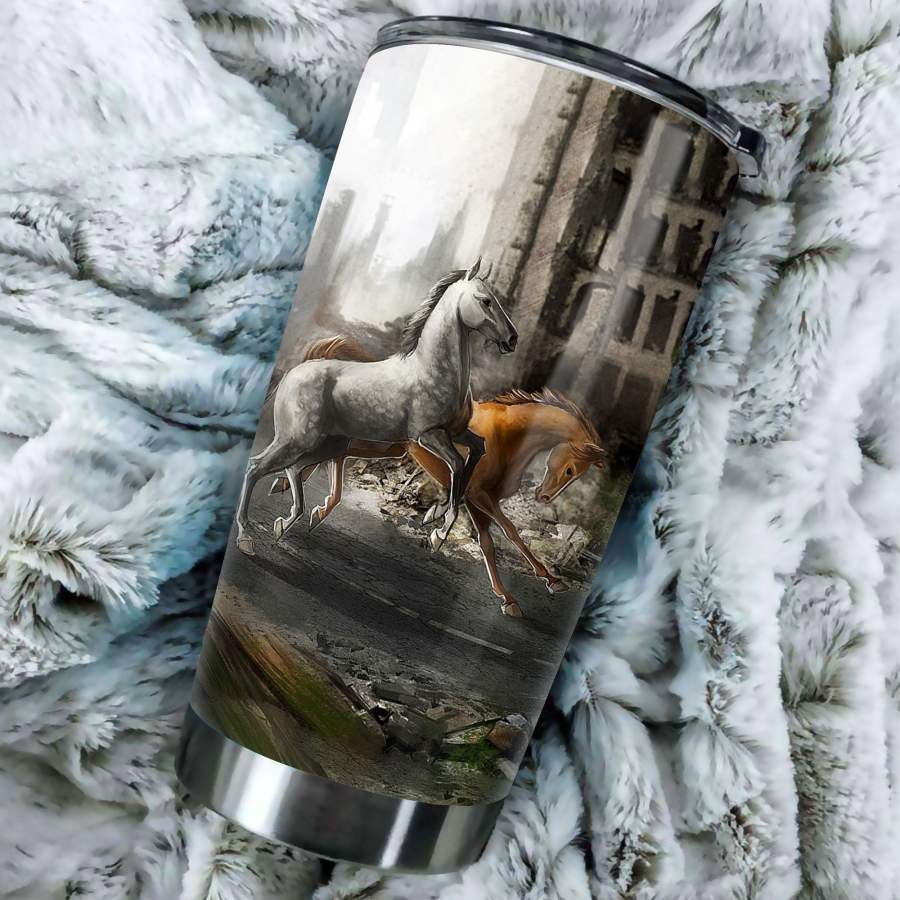 Beautiful Horse Art Stainless Steel Tumbler