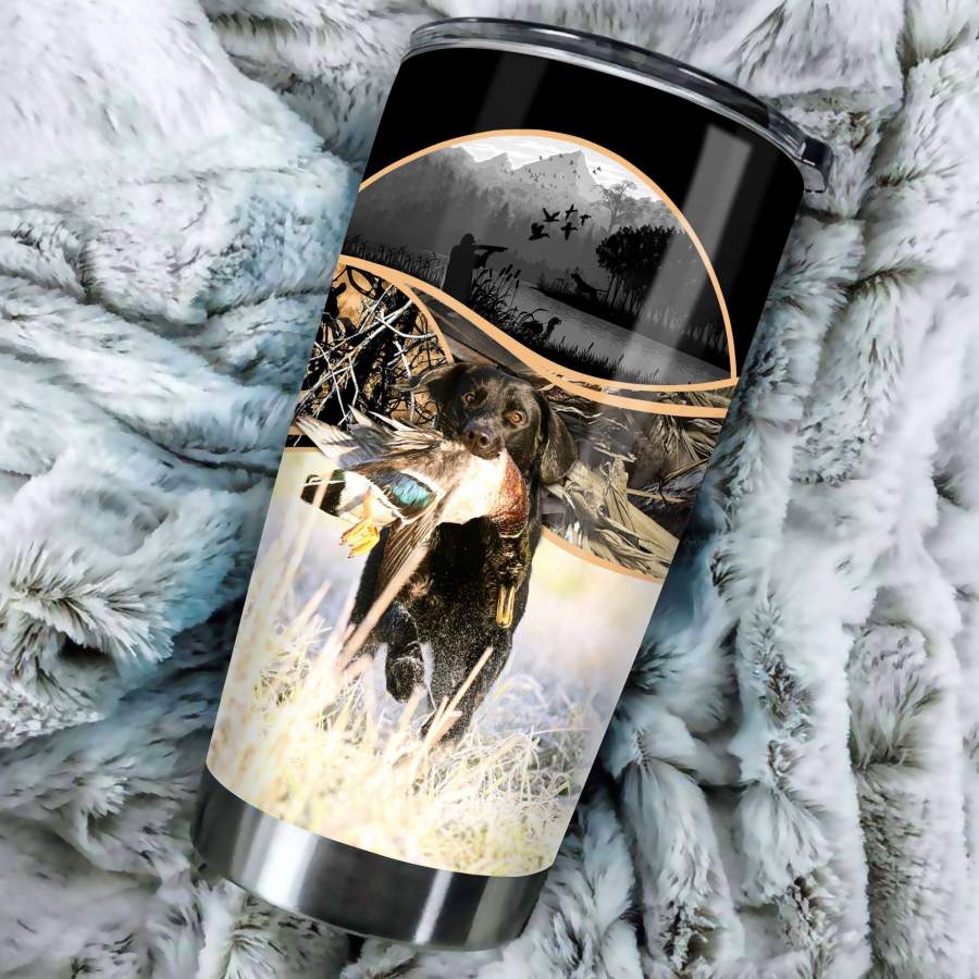 Duck Hunting Dog Stainless Steel Tumbler