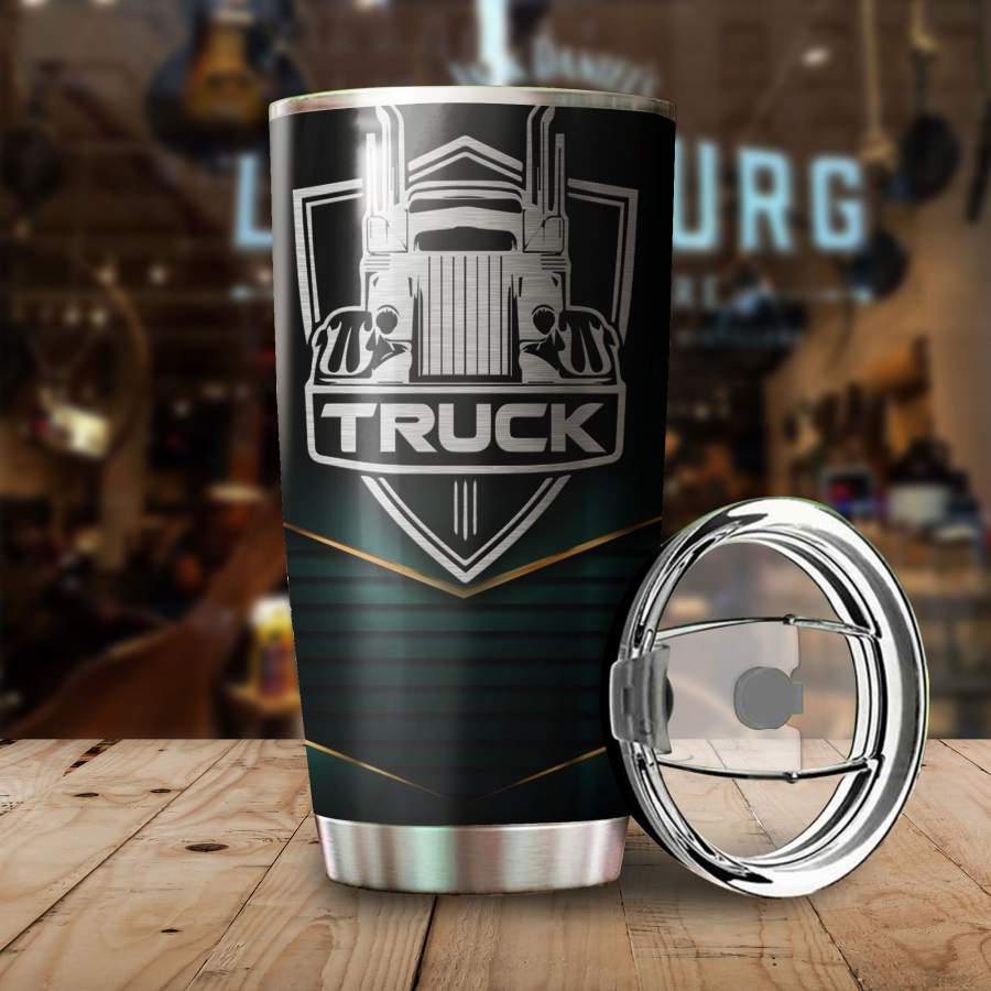 Truck Logo Metal Stainless Steel Tumbler