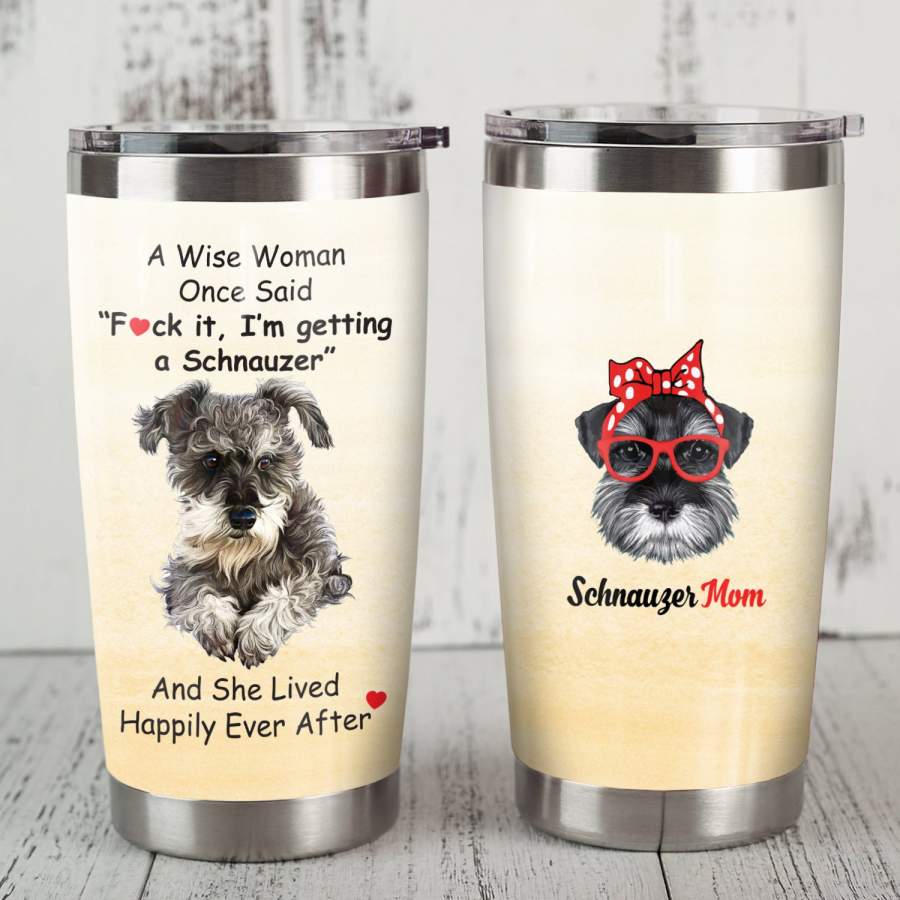 Schnauzer Dog Steel Tumbler JR3103 87O53