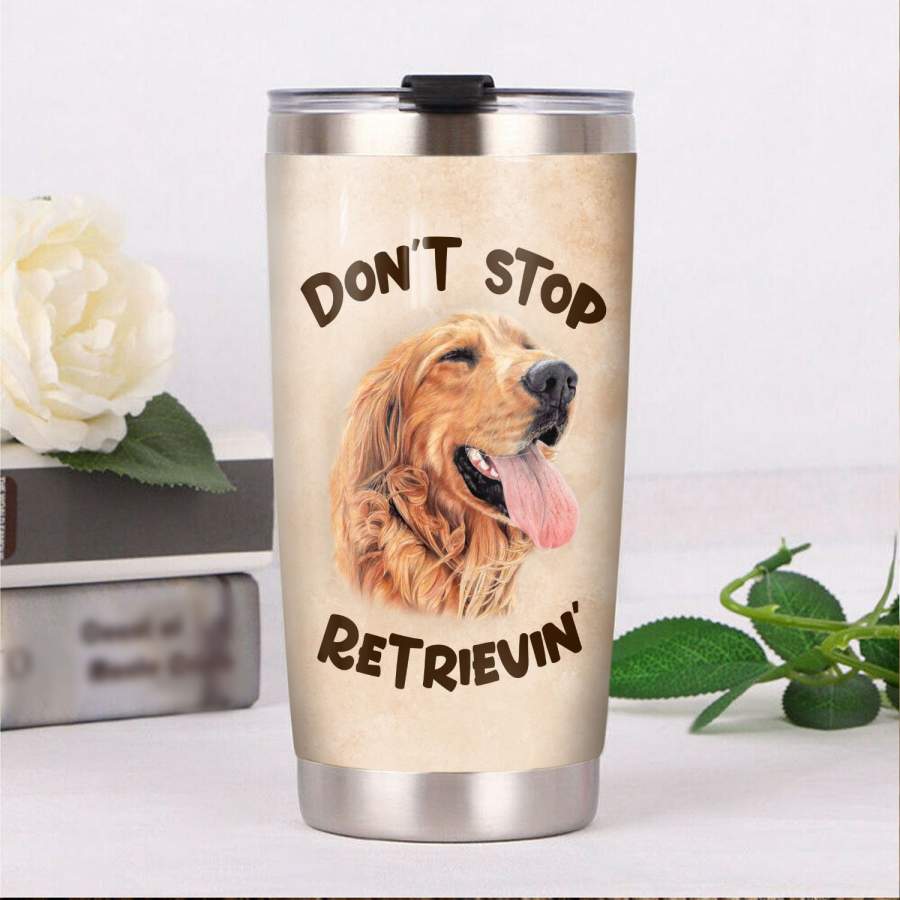 Golden Retriever Dog Steel Tumbler MR0905 68O49