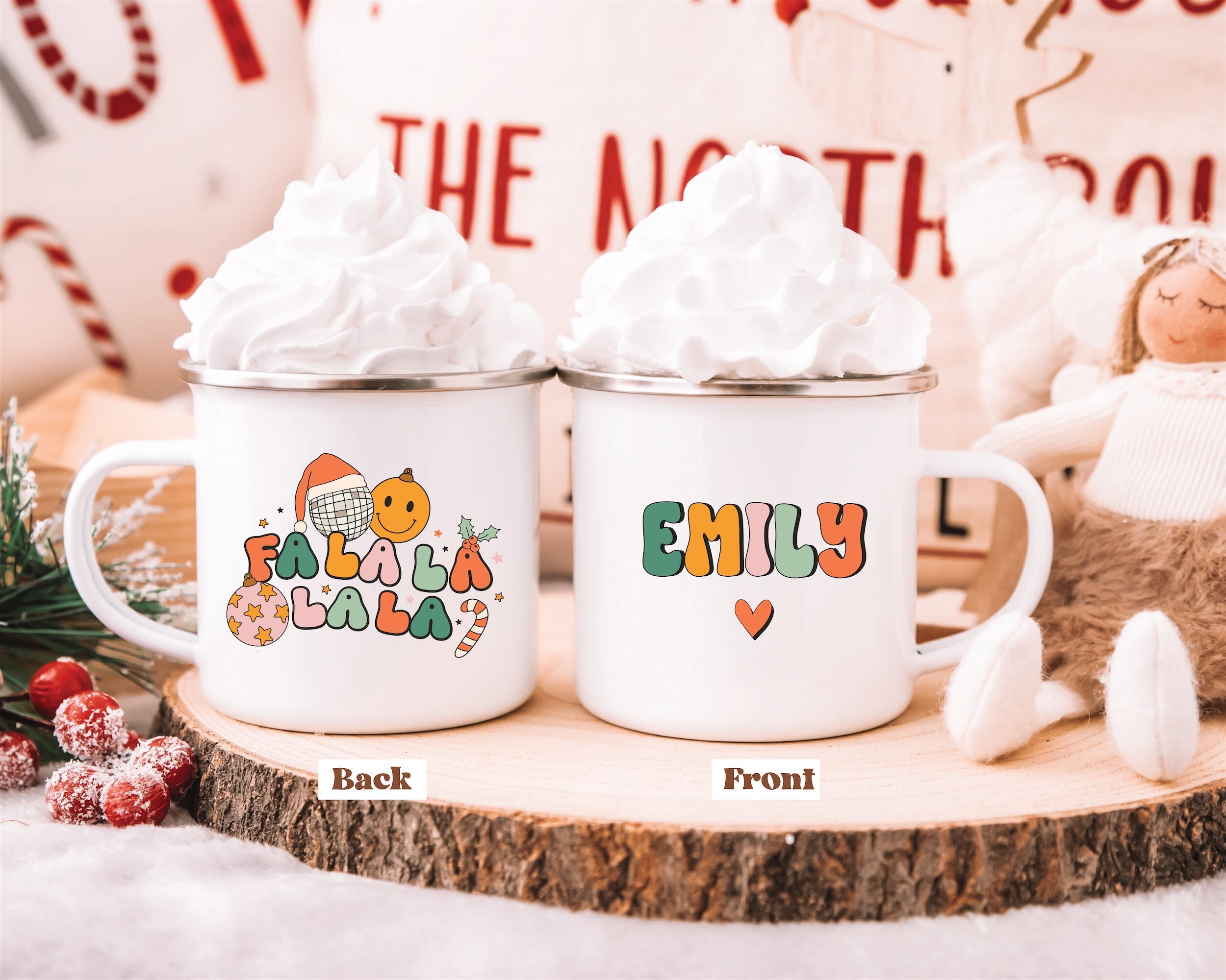 Christmas mug personalized, Christmas mug for kids, Christmas mug for children, Secret santa gift, Hot chocolate mug, Funny Christmas mug