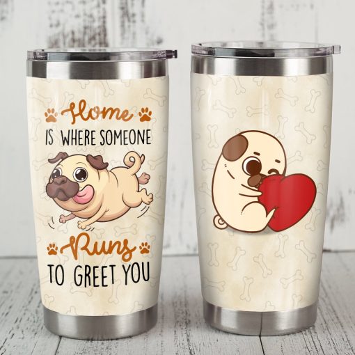 Pug Dog Steel Tumbler, Best Gifts For Dad, Father’S Day Gift Ideas, Father’S Day Gifts, Gift For Grandparent, Gift For Wife, New Dad Gifts