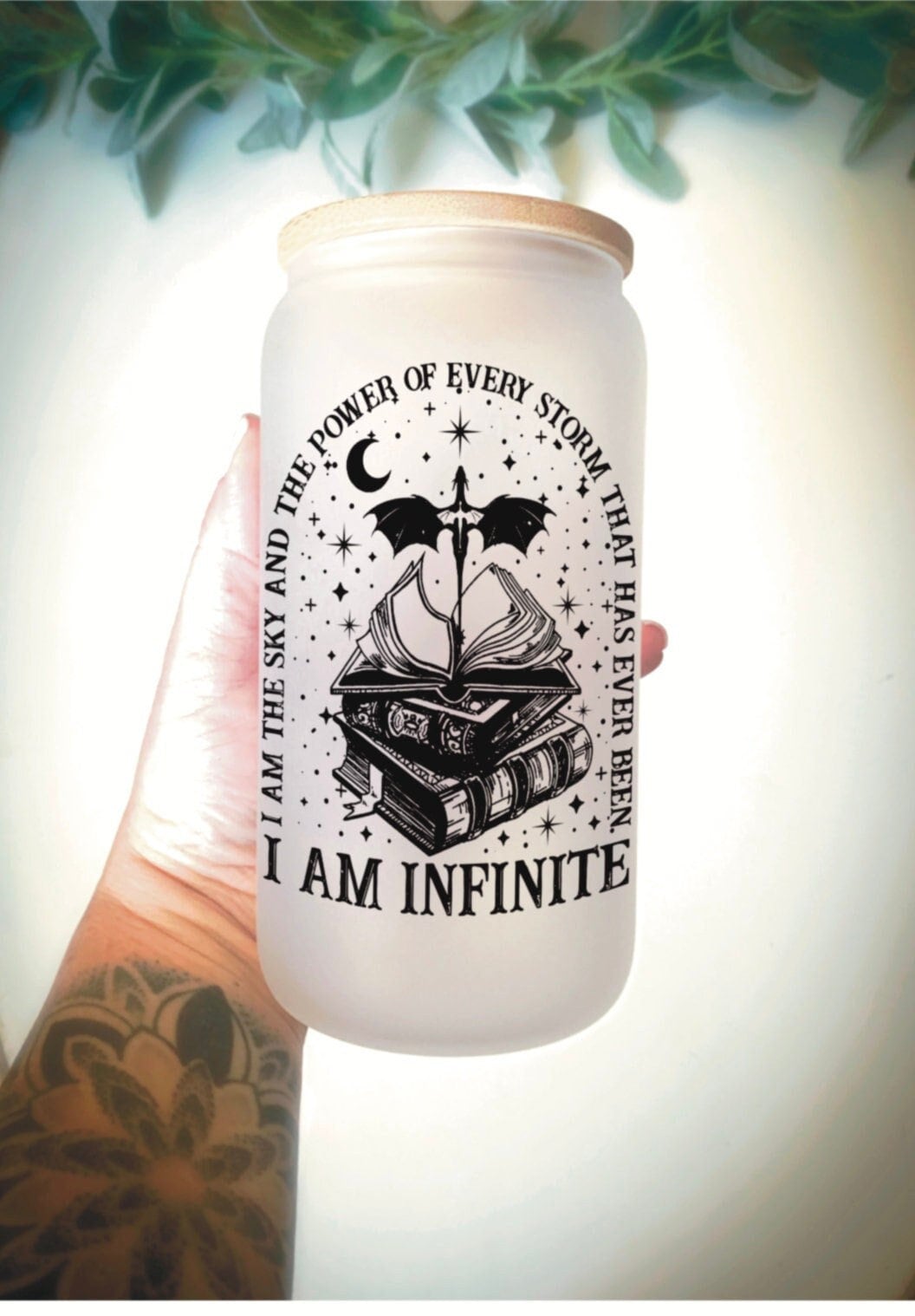 Fourth Wing inspired tumbler- I am the sky/Basgiath College tumbler/ Bookish Cup/ Books tumbler/ Celestial cup