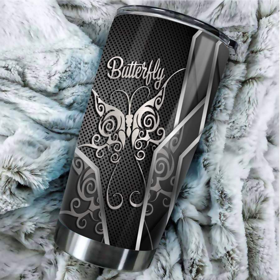 Butterfly Metal Stainless Steel Tumbler