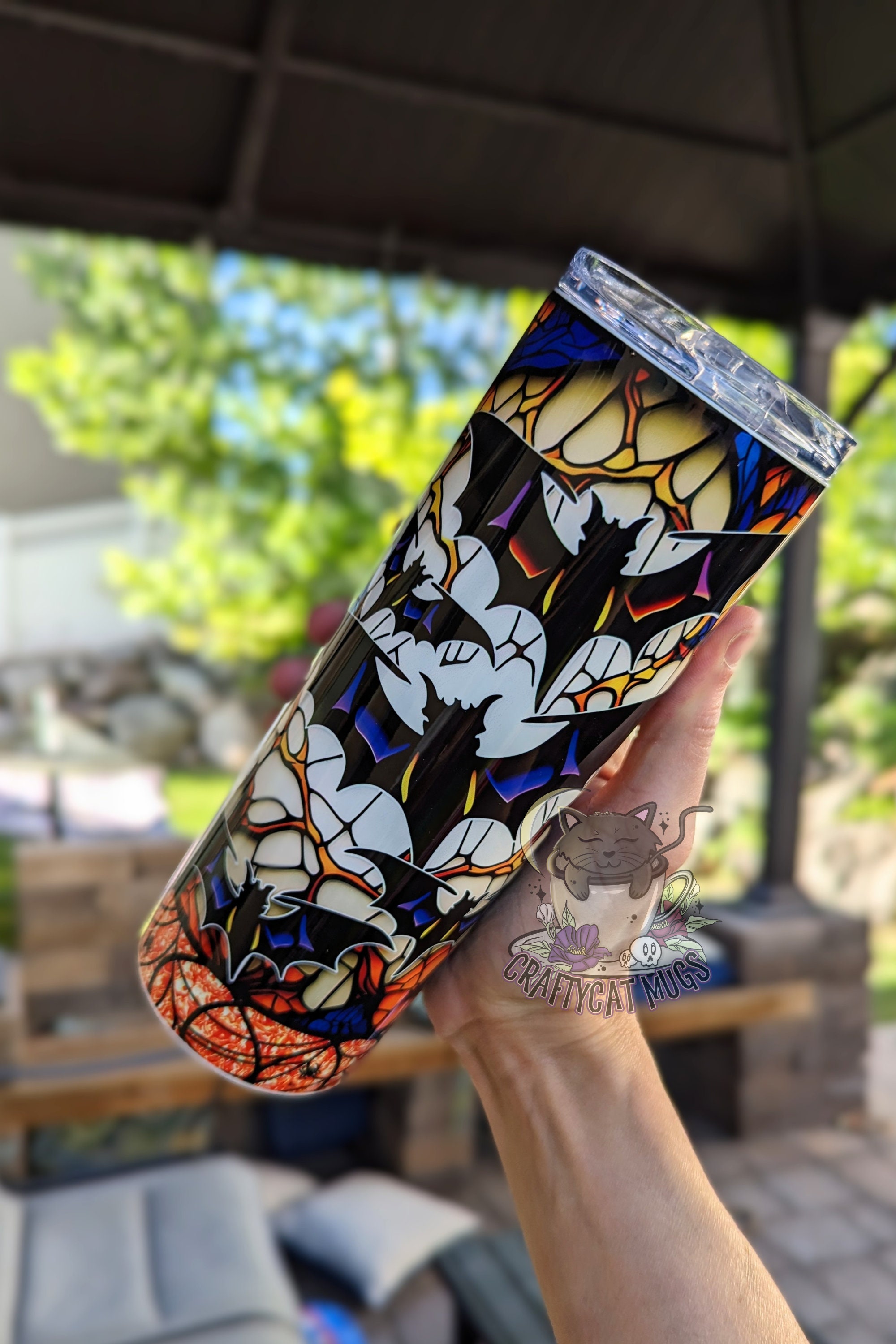 Bats Tumbler | Spooky Travel Mug | Halloween Bats Tumbler