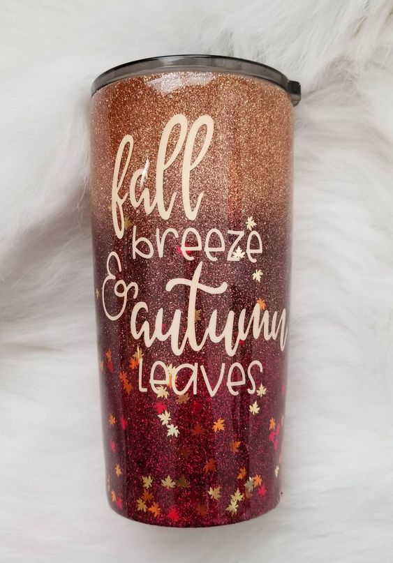 Fall Breeze Autumn Leaves Tumbler