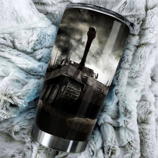 Tiger Tank German Stainless Steel Tumbler, Best Gifts For Dad, Birthday Gift For Husband, New Dad Gifts, Gift For Grandparent, Dad Day Gifts