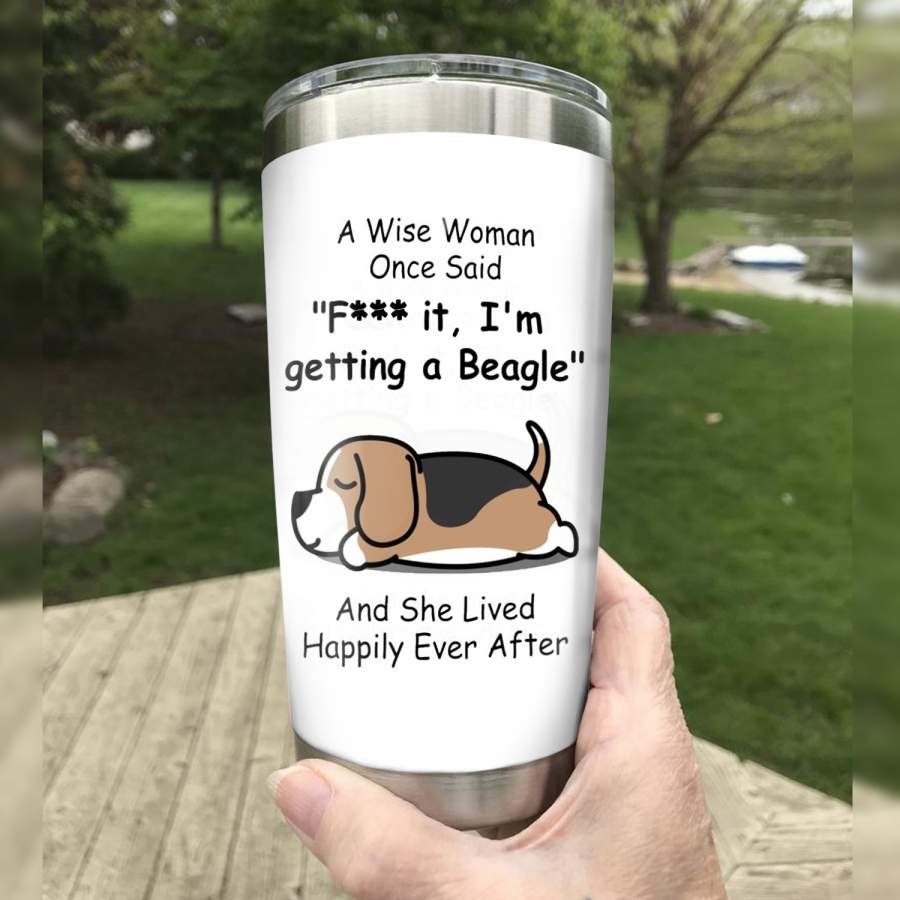 Beagle Dog Steel Tumbler MR1301 69O31