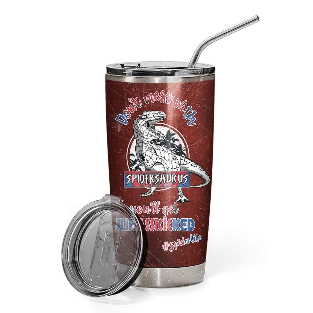 Gearhuman 3D Dont Mess With Spidersaurus Custom Name Design Vacuum Insulated Tumbler