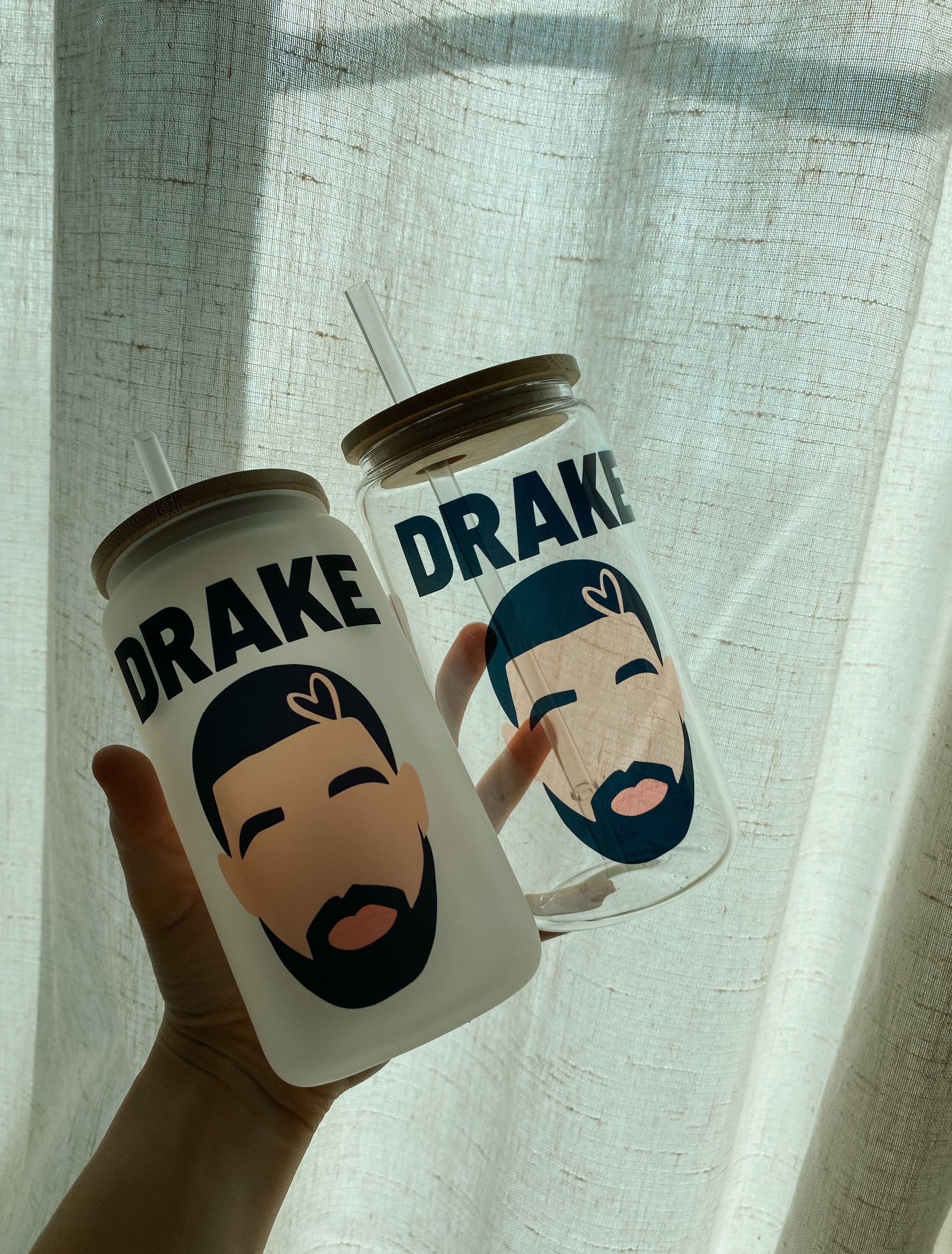 R&B glass can cup | artist glass can cup | hip hop glass can cup | fans | gifts for her | gifts for him | hip hop lover gifts