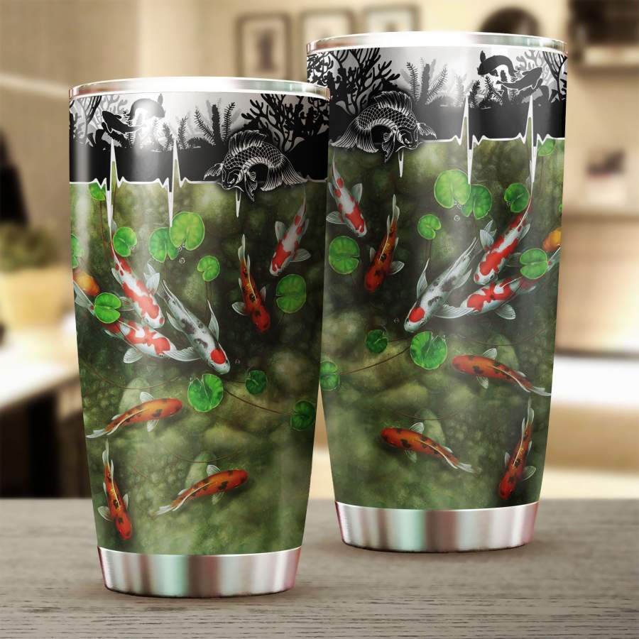 Beautiful Koi Stainless Steel Tumbler