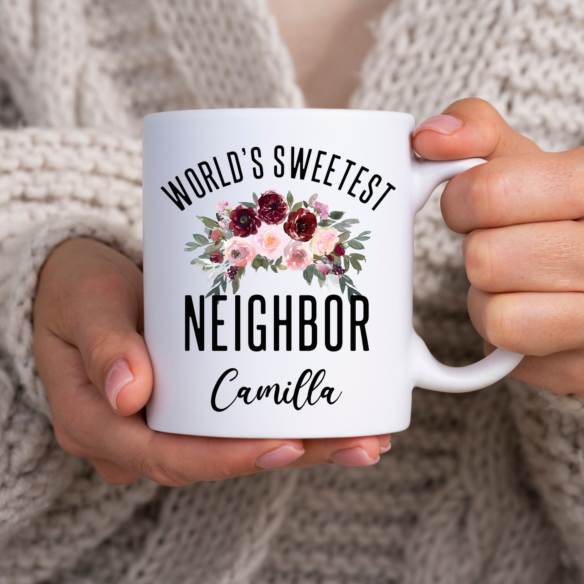 Neighbor Mug, Gift for Neighbor, Personalized Mug, Good Luck Neighbor, Moving Gift, Neighbor gifts, Going Away Gift, Gift for Friends