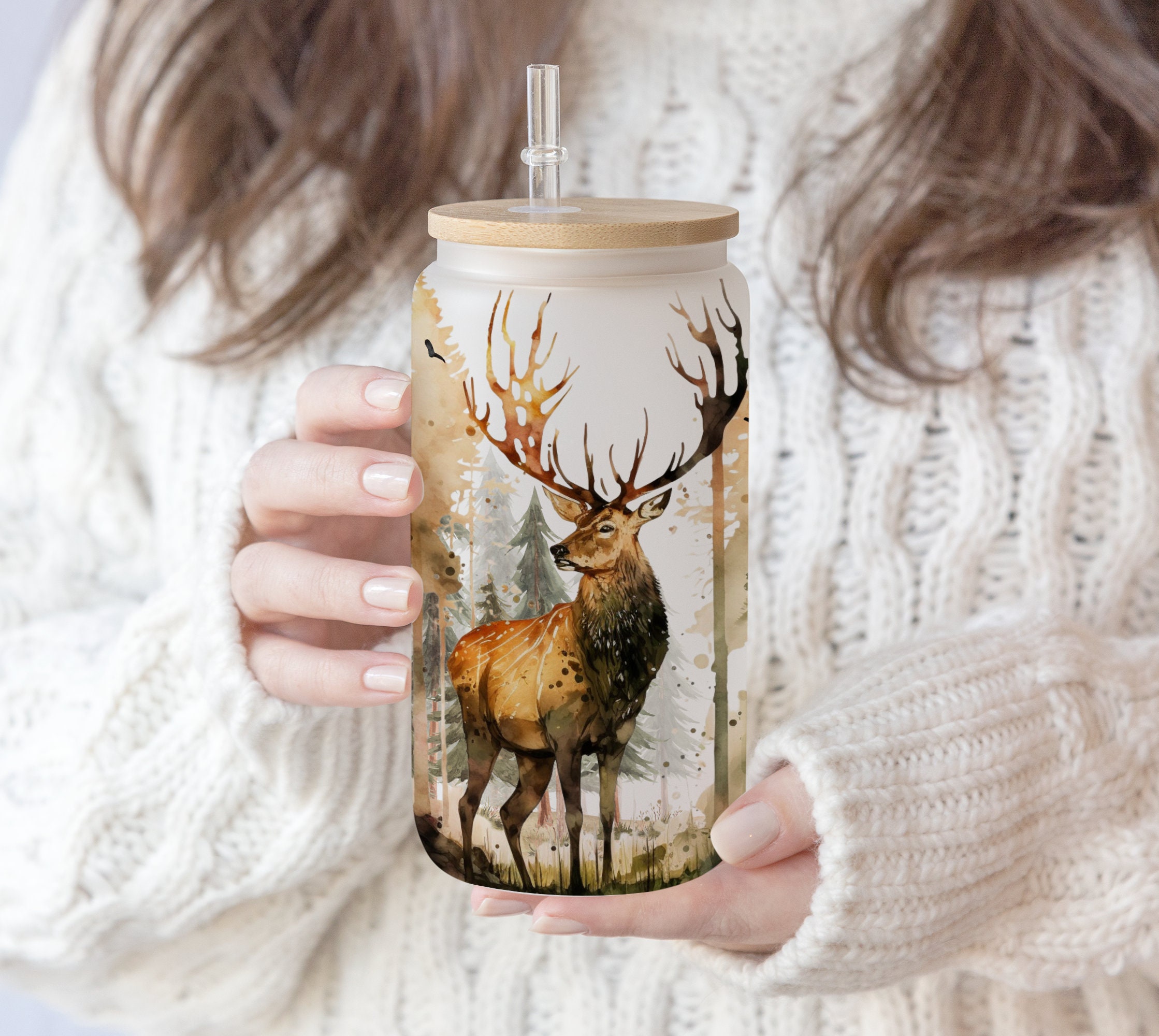 16 oz Libbey Beer Glass Can Camping Born to Explore | Deer Hunting Daddy Design | Summer Camping Forest Hunter | Vacation Travel PNG file